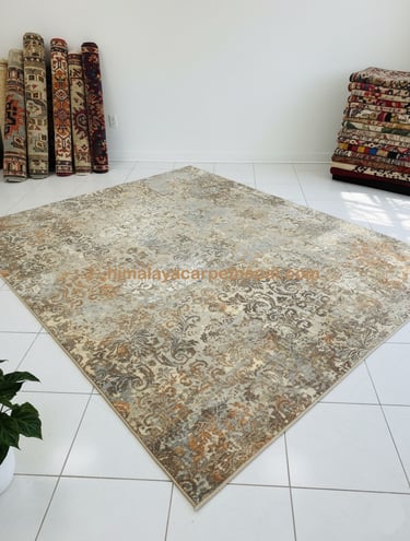 Custom bespoke handmade rugs crafted in Nepal – abstract design-Himalaya Carpet Industries