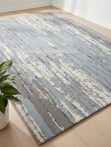 Custom bespoke handmade rugs crafted in Nepal – abstract design-Himalaya Carpet Industries