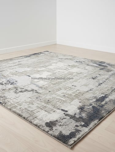 Custom bespoke handmade rugs crafted in Nepal – abstract design-Himalaya Carpet Industries