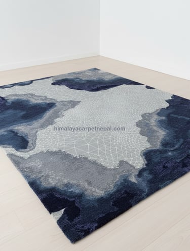 Custom bespoke handmade rugs crafted in Nepal – abstract design-Himalaya Carpet Industries