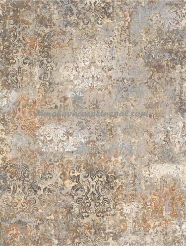 hand knotted high quality Nepalese carpet -  Abstract Akira - himalayacarpetnepal.com