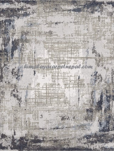 hand knotted high quality Nepalese carpet -  Abstract Kora - himalayacarpetnepal.com