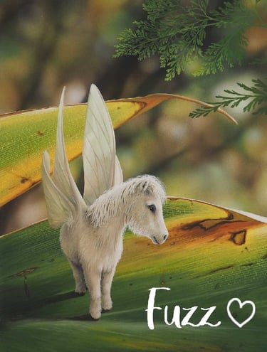 cute white fairy pony