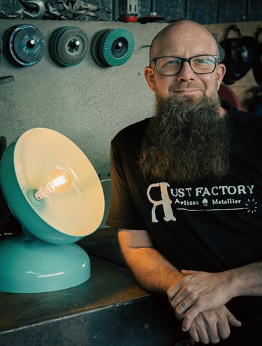 portrait de Ritchy Rust Factory artisan métallier