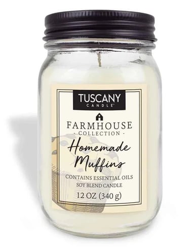 Homemade muffins candle