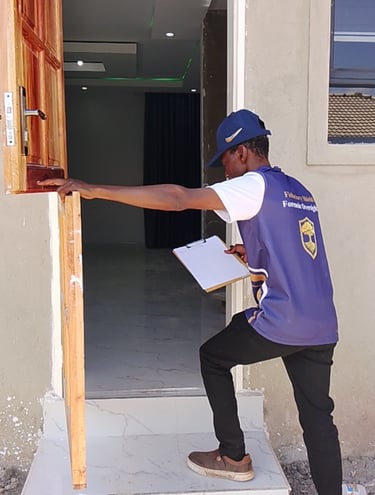 New House Inspection by a Kumusha Heritage Trust Field Agent