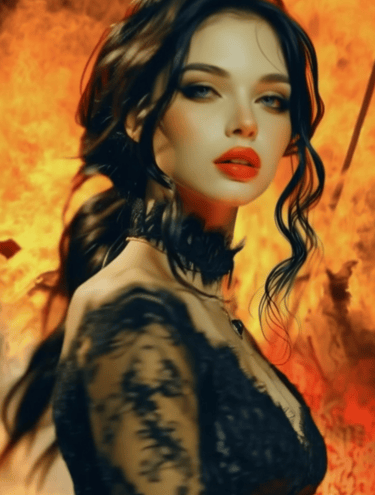 Caamella, vampire diva, queen of the Lilin vampire elite