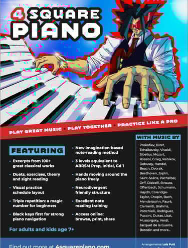 Piano book cover: manga style character playing piano