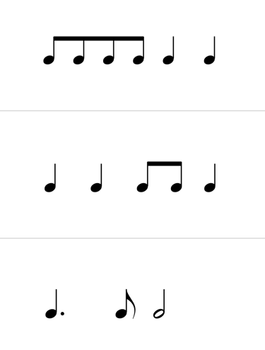 Rhythm flashcards