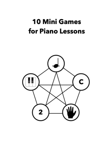 Games for piano lessons illustration