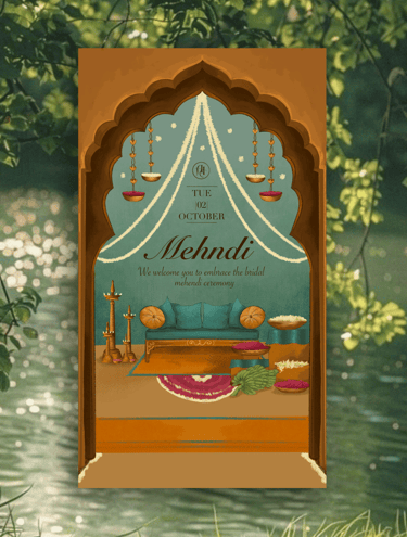 a poster of a couch with a blue couch