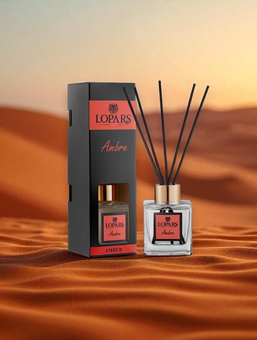Lopars Amber (Amber) 5 Bambu Çubuklu Oda (oda parfümü) Kokusu 100 ml