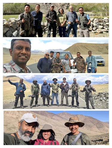 Birding with guests from all over the country