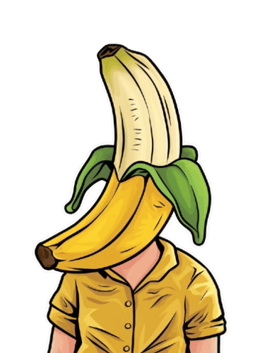 a banana split in half a banana peeler