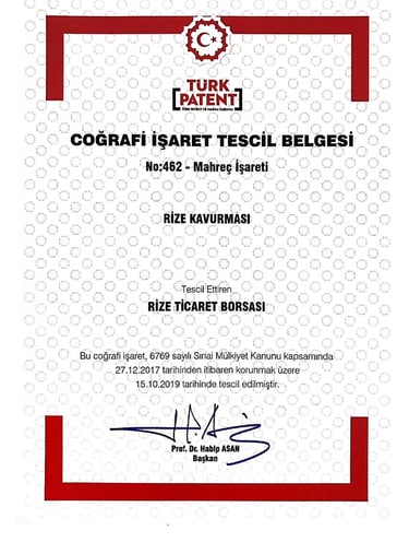 çoğraqfi işaret tescil belgesi