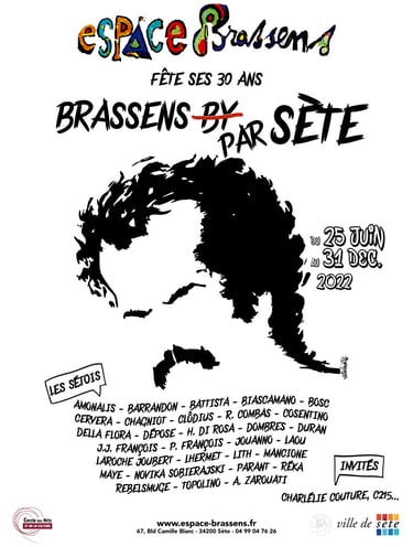 affiche l'espace George BRASSENS fête ses 30 ans 
