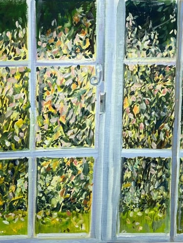 Oil study: Coach house window