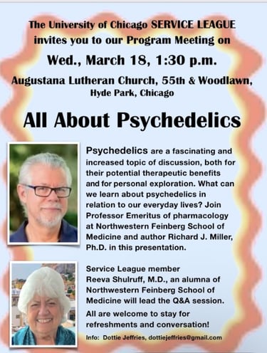 Flyer for March 2026 Program Meeting: All About Psychedelics