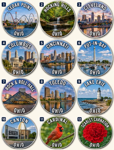 12 Ohio Magnets