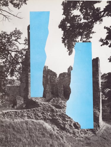 The Sun Rose Over The Hill - Collage