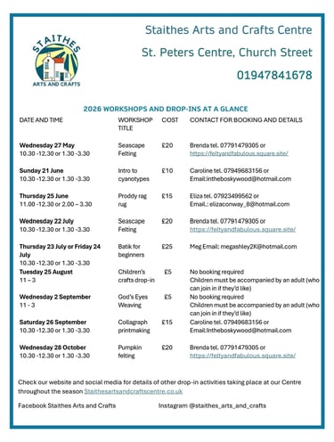 2026 Workshops
