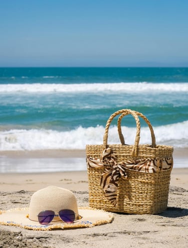 Beach Hat Beach Market Beach Tote Sunglasses