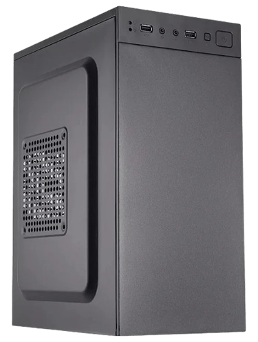 a computer case with a computer on it