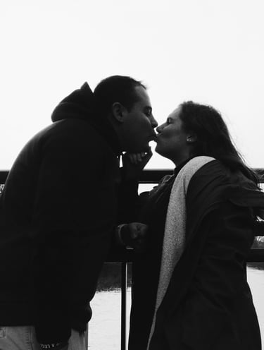 Couple portrait shot.