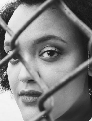 Portrait from Mob Journal publication. Model: Bethlehem Redae