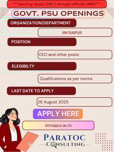 iim raipur jobs