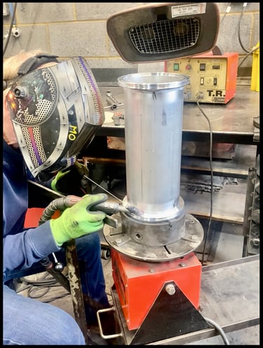 Aluminium welding battery failure enclosure flange