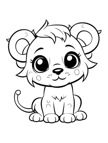 coloriage lion