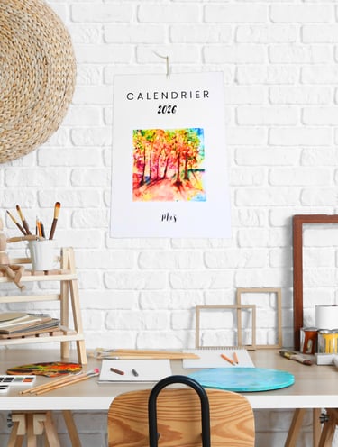 calendrier artistique cadeau deco