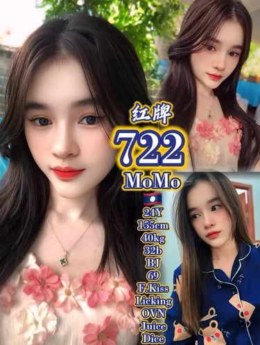 A profile collage featuring a young Asian woman with long dark hair, wearing a floral top and a blue shirt.