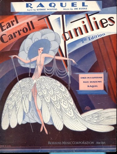 Art deco poster for Earl Carroll Vanities – lavish pre-Berkeley revue