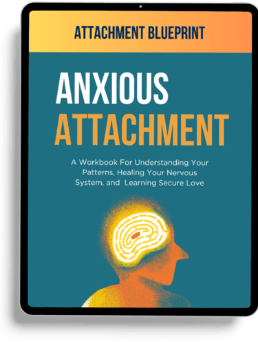 ipad with digital workbook about anxious attachment