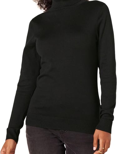 Women's Classic-Fit Lightweight Roll Neck Long-Sleeve Jumper