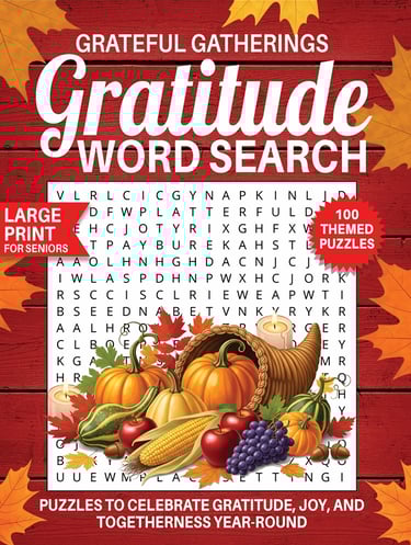 gratitude word search puzzles grateful gatherings large print mindfulness themed puzzle book liora onyx cover