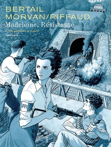 Première de couverture du tome 3 de la BD Madeleine, Résistante