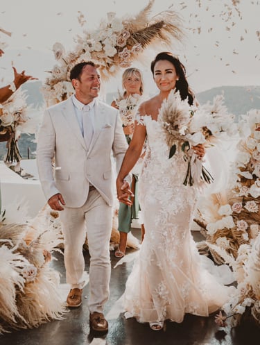 Bohemian Wedding in Ios Greece