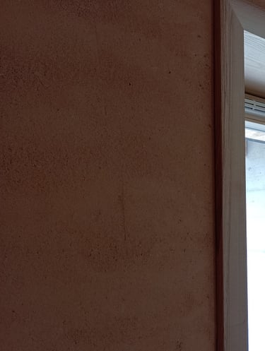 Enduit terre intérieur - Finition lissée