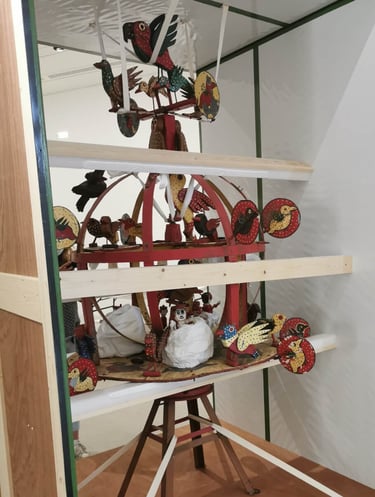 oeuvre protégée en caisse sur mesure par well art transport , pour un transport sécurisé