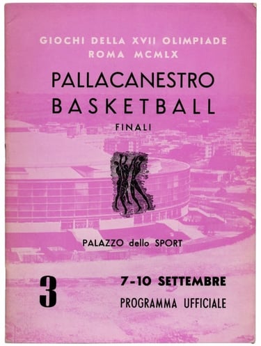 1960-rome-olympics-basketball-finals-classe-iii-original program