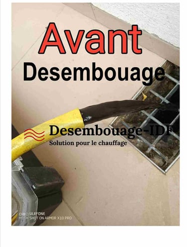 couleur de l'eau boueuse avant de faire le désembouage