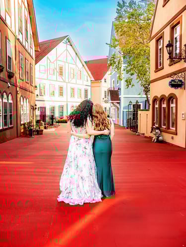 senior pictures of two best friends in Hershey PA