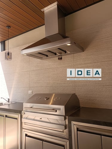 Mobiliario residencial- Campana, asador, muebles