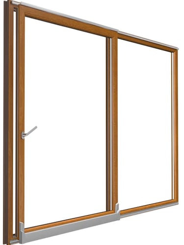 stumdomas balkono langas