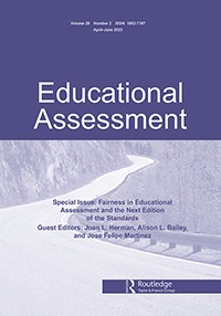 Educational Assessment journal front cover for special issue on fairness in educational assessment