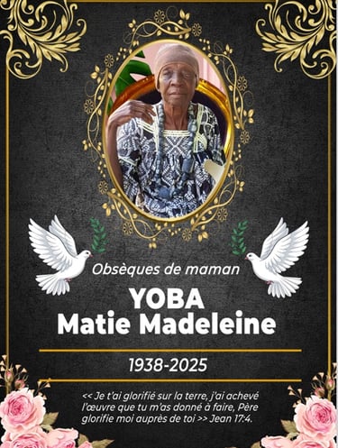 Les obsèques de maman Morfeuh Yoba Madeleine dit maman coco 