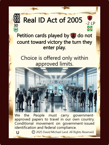 Real ID - UNCONSTITUTIONAL ACT